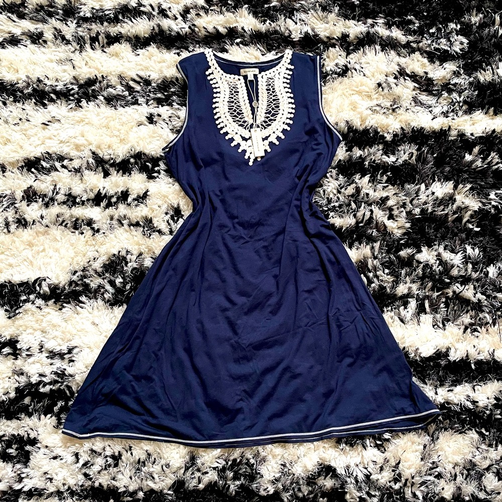 NWT Max Studio Navy Blue Dress Size S
